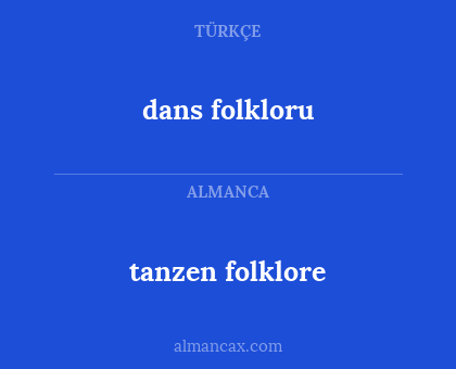 tanzen folklore - dans folkloru