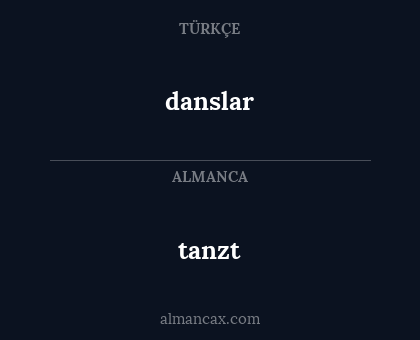 tanzt - danslar