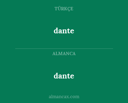dante - dante