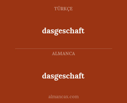 dasgeschaft - dasgeschaft
