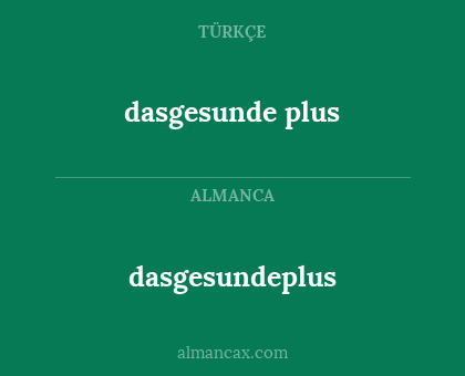 dasgesundeplus - dasgesunde plus