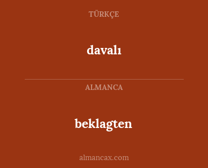 beklagten - davalı