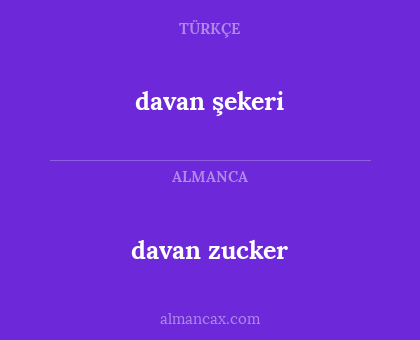 davan zucker - davan şekeri