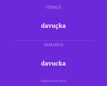 davucka - davuçka