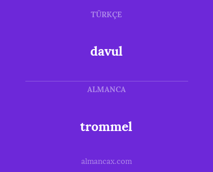 davul - trommel