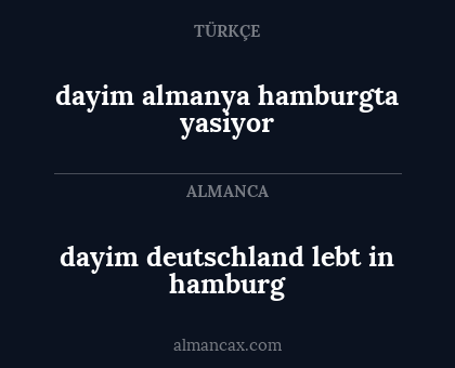 dayim deutschland lebt in hamburg - dayim almanya hamburgta yasiyor