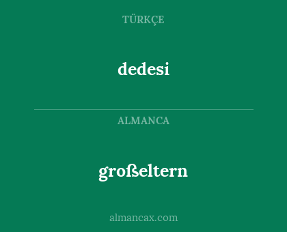 dedesi - großeltern