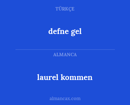 laurel kommen - defne gel