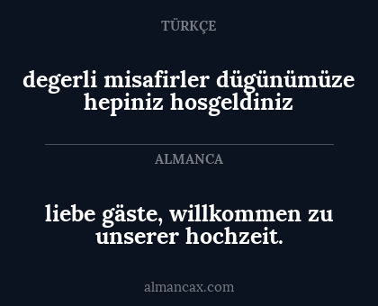 liebe gäste, willkommen zu unserer hochzeit. - degerli misafirler dügünümüze
hepiniz hosgeldiniz