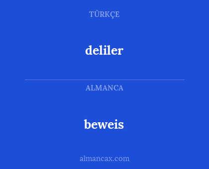 beweis - deliler