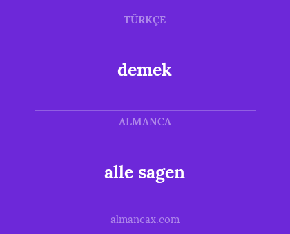 demek - alle sagen