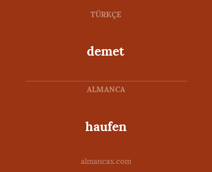 demet - haufen