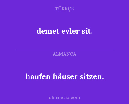 demet evler sit. - haufen häuser sitzen.