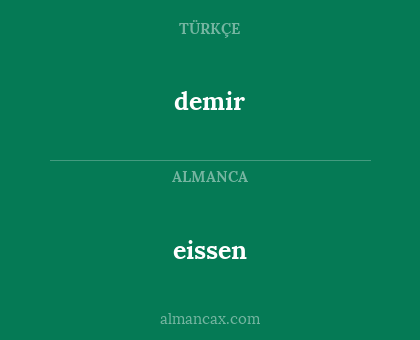 eissen - demir