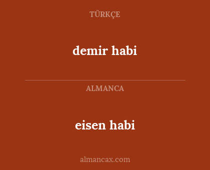 eisen habi - demir habi