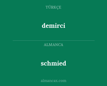 schmied - demirci