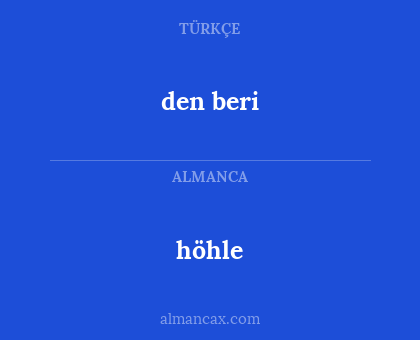 höhle - den beri