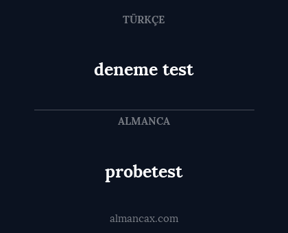 deneme test - probetest