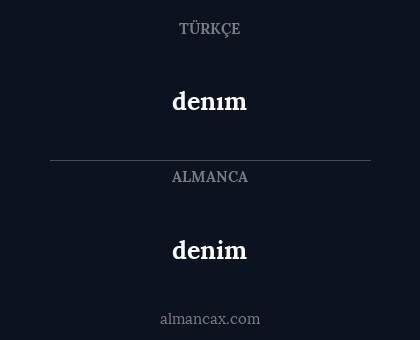 denım - denim