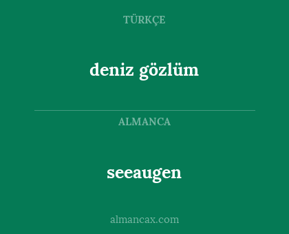 deniz gözlüm - seeaugen