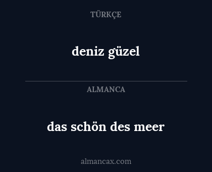 das schön des meer - deniz güzel