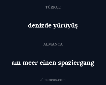 denizde yürüyüş - am meer einen spaziergang