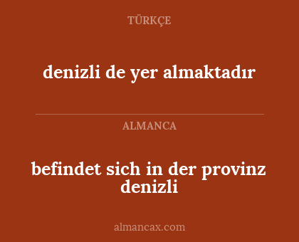 denizli de yer almaktadır - befindet sich in der provinz denizli