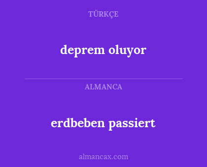 deprem oluyor - erdbeben passiert