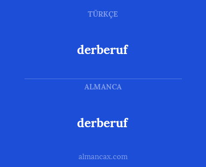 derberuf - derberuf