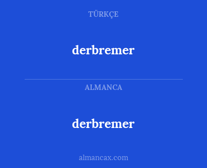 derbremer - derbremer