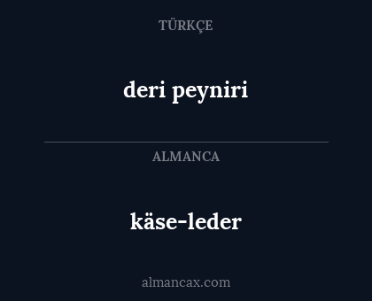 käse-leder - deri peyniri