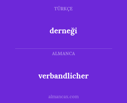 verbandlicher - derneği