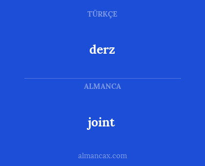 joint - derz