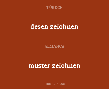 muster zeiohnen - desen zeiohnen