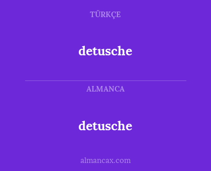 detusche - detusche