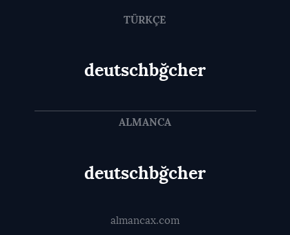 deutschbğcher - deutschbğcher