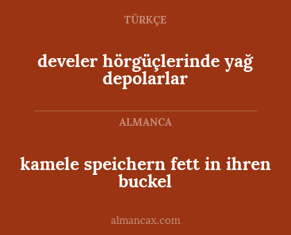 develer hörgüçlerinde yağ depolarlar - kamele speichern fett in ihren buckel