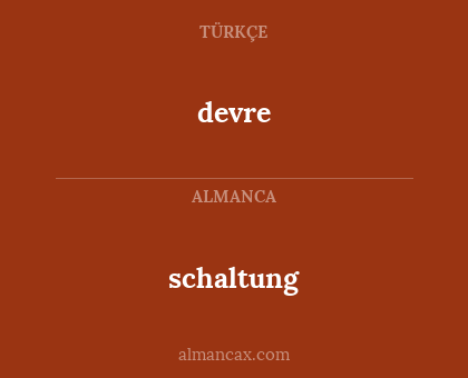devre - schaltung