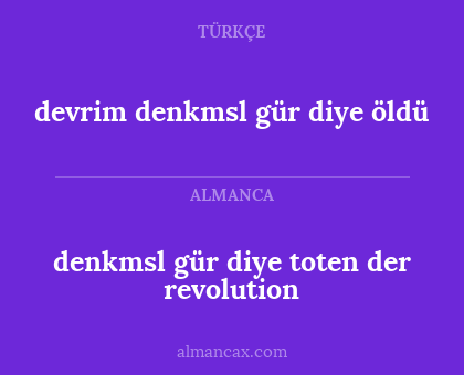 devrim denkmsl gür diye öldü - denkmsl gür diye toten der revolution