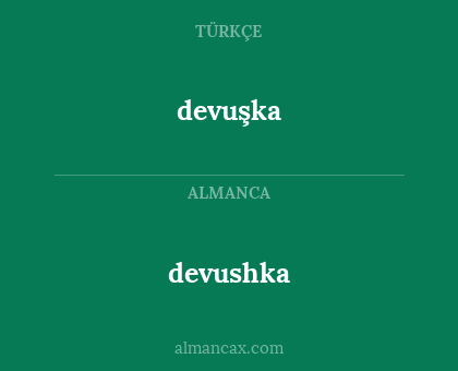 devushka - devuşka