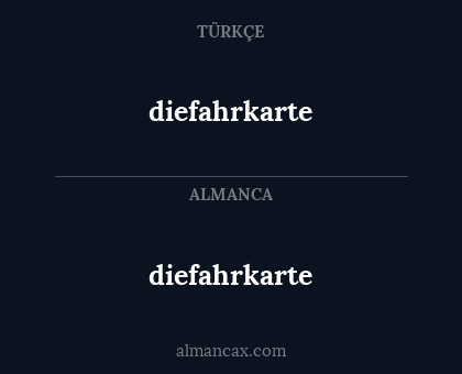 diefahrkarte - diefahrkarte