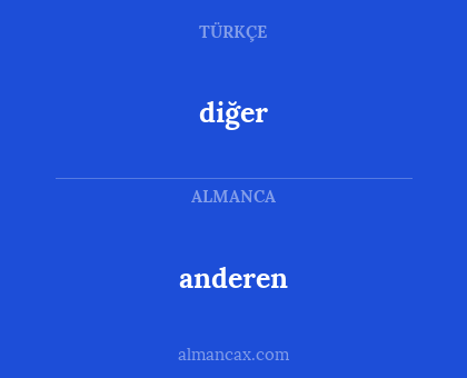 diğer - anderen