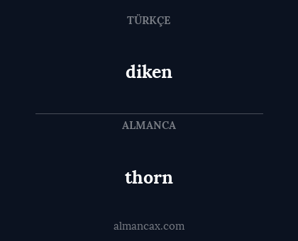 diken - thorn