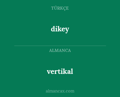 dikey - vertikal