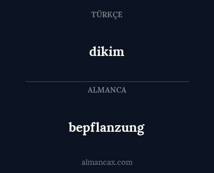 bepflanzung - dikim