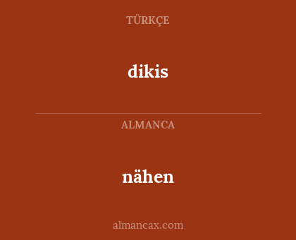 nähen - dikis