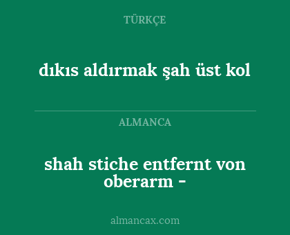 shah stiche entfernt von oberarm - - dıkıs aldırmak şah üst kol