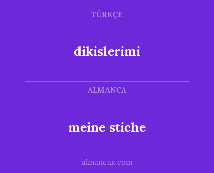 dikislerimi - meine stiche