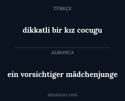 ein vorsichtiger mädchenjunge - dikkatli bir kız cocugu