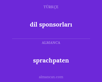 sprachpaten - dil sponsorları